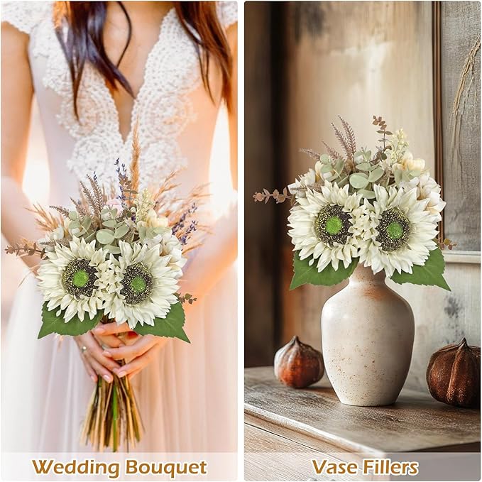 Silk Sunflowers Artificial Flowers - Image 7