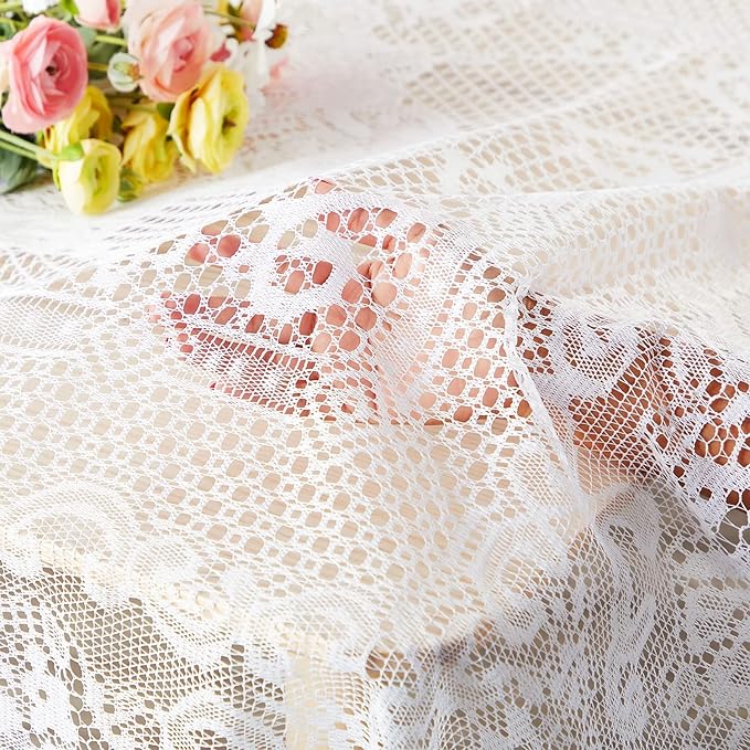 Juvale Rectangular Lace Tablecloth - Image 3
