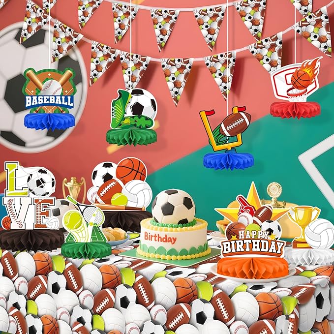 Sports Themed Party Decorations Kit - Image 6