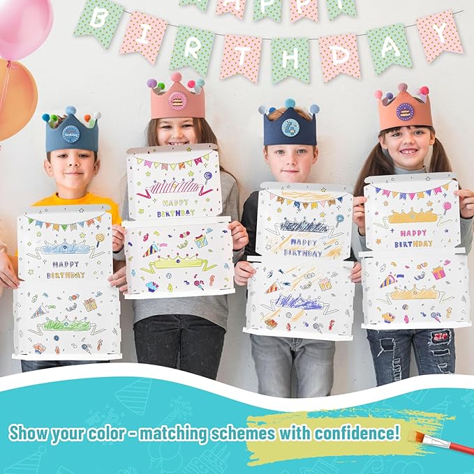 Reusable Birthday Crown with Numbers, Kids Birthday Hat Fabric Crown Pertain - Image 7
