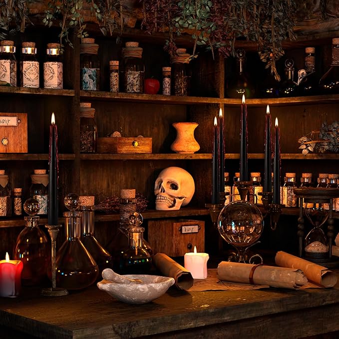 24 Pcs 10 Inch Vampire Blood Taper Candles Vampire Blood Candle, Ritual Spell - Image 8