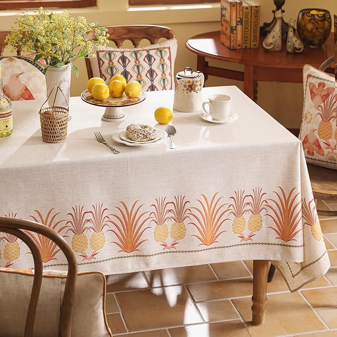 patdrea Designer Linen Long Tablecloth - Image 8
