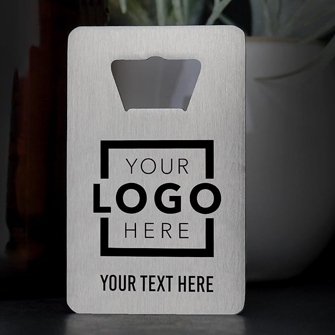 Custom Metal Bottle Opener Business Cards by Unknown