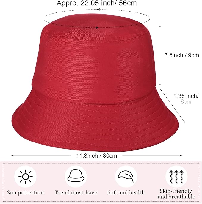 Jiuguva 12 Pack Bucket Sun Hat Bulk - Image 2