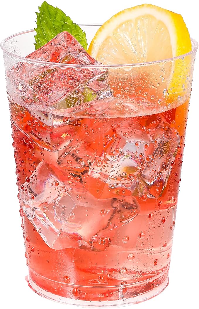 JOLLY CHEF 10 oz Clear Disposable Plastic Cups 100 Pack Clear Plastic Cups - Image 7