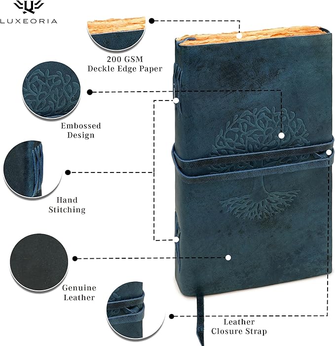 LUXEORIA Tree Of Life Leather Journal - Image 5