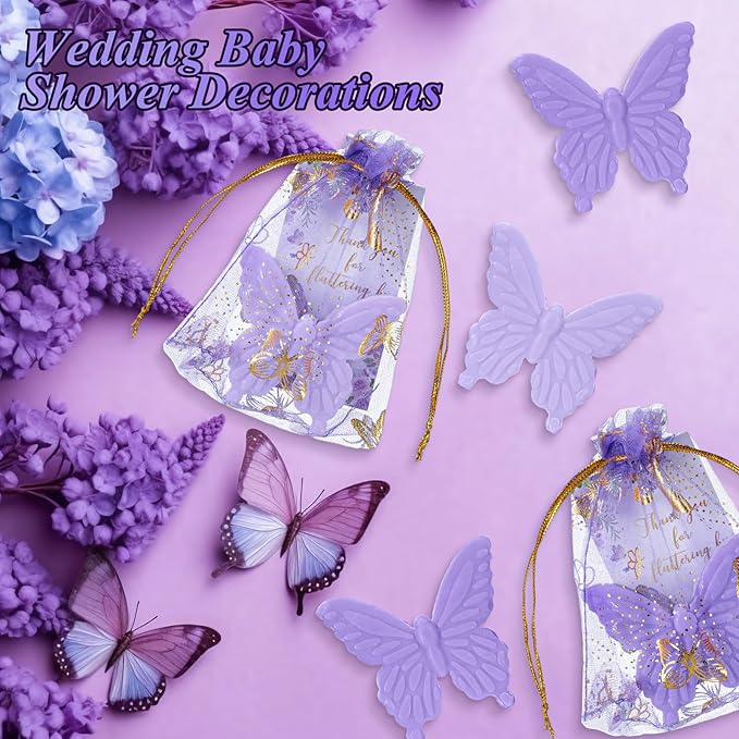 Dunzy 30 Sets Butterfly Theme Baby Shower Favors - Image 3