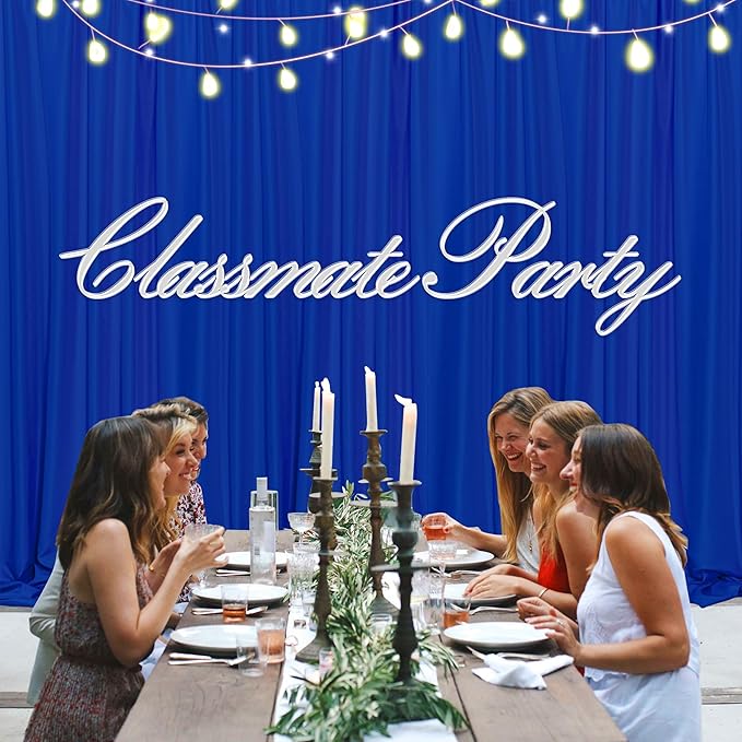 MEETSKY Royal Blue Backdrop Curtains - Image 8
