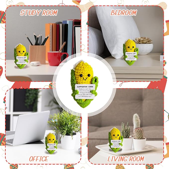 Emotional Support Crochet Corn, Lovely Gift - Image 5