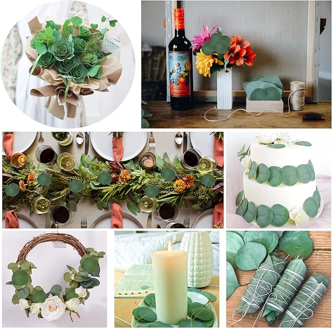 Eucalyptus Leaves, Rustic Boho Wedding Table Decor, 100% Natural Preserved - Image 5