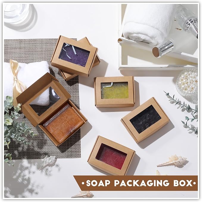 Zonon 30 Pcs Soap Boxes for Homemade Packaging, Mini Kraft Treat Boxes - Image 5