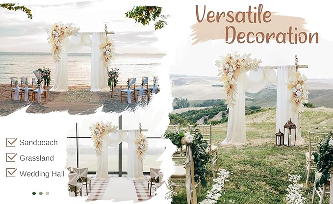 Wedding Arch Flowers with Drapes Kit - Image 6