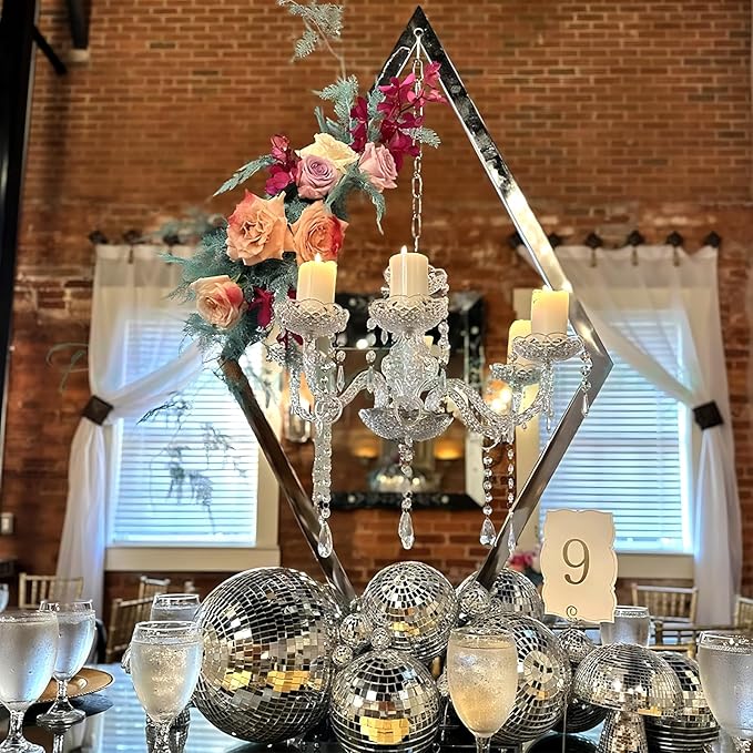 European Wedding Romantic Candlestick 45 "Table top Candlestick Metal by Maktliea
