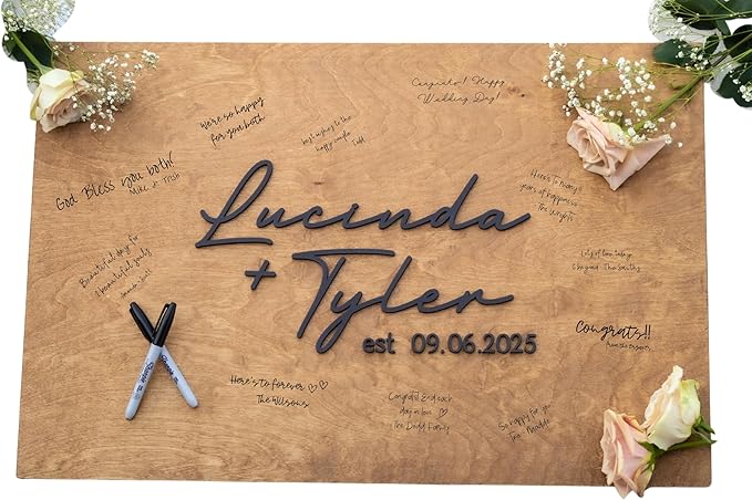 Personalized Last Name Guest Book, Unique Guest Book Sign, Custom Alternative by Obsidian+Home+Creations
