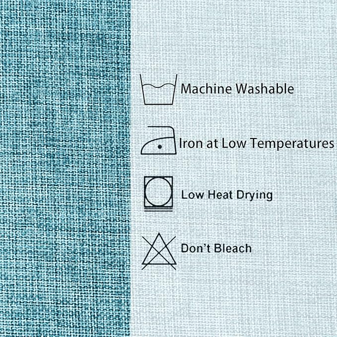 Hiasan 2 Pack Faux Linen Rectangle Tablecloth - Image 6
