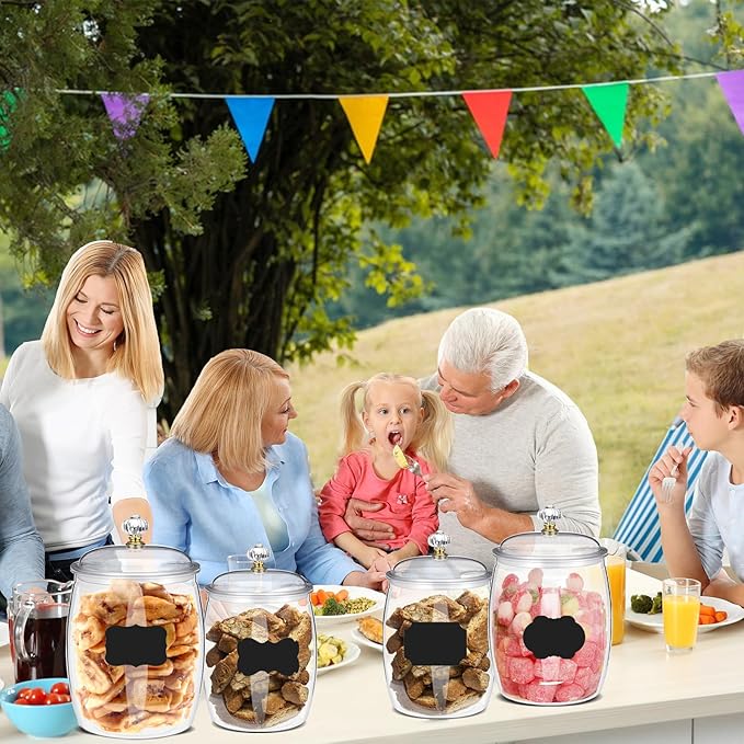 4 Pcs 64 oz 90 oz Candy and Cookie Jar - Image 5