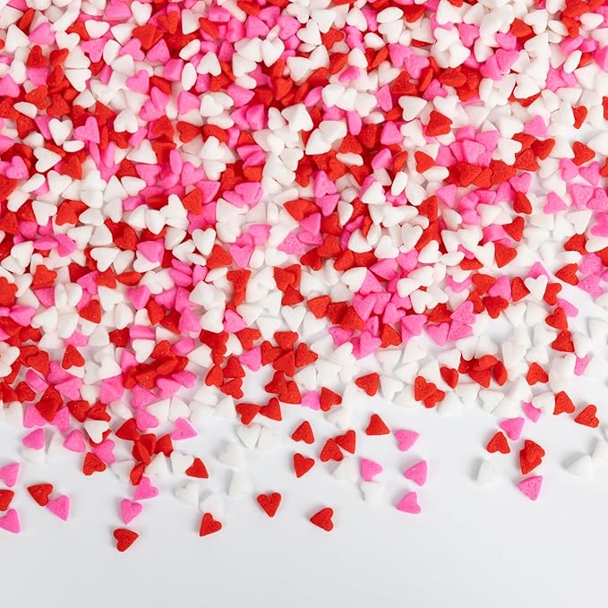 Edible Heart Sprinkles for Cake Decorating, Miniature Sugar Sprinkle for Baking - Image 8