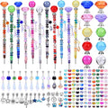 DIY Fairy Wand Garden Stakes Kit, Crystal Beaded Decorative Wands Set, Outdoor by AIPRIDY