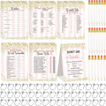 Estune 331 Pcs Bridal Shower Games Supplies, 5 Sets 250 Pcs Wedding Cards 1 Put by Estune