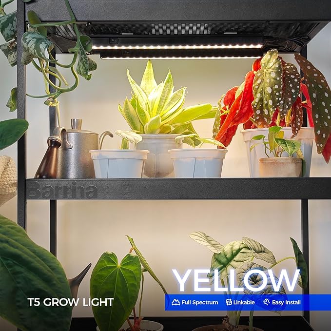 Barrina Grow Lights for Indoor Plants, Full Spectrum Sunlight, T5 Grow Light - Image 2
