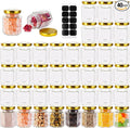 Small Glass Honey Jars with Lids 3oz, 40 pack Airtight Glass Canning Jars with by GIVAMEIHF