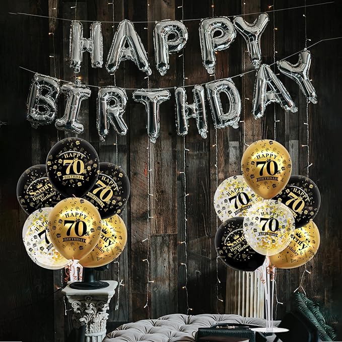 TONIFUL 4 Set Black Gold Balloon Stand Kit - Image 4
