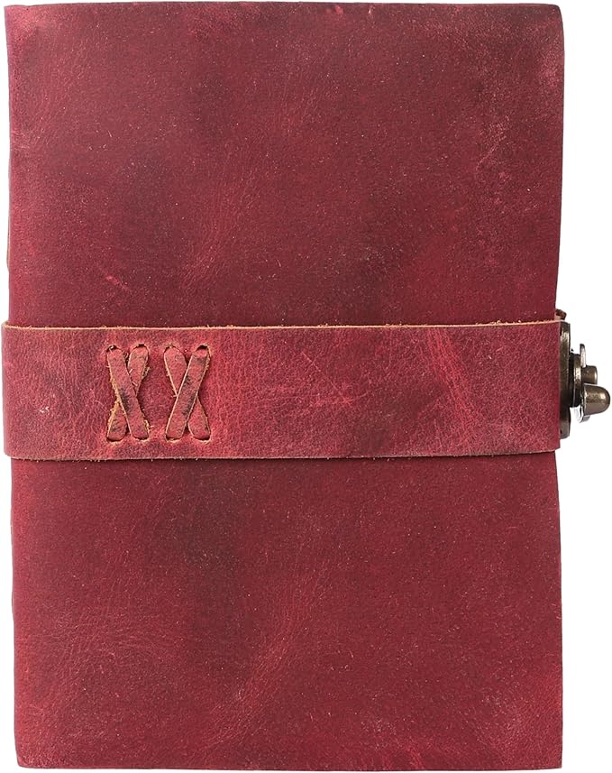 Vintage Leather Journal Handmade Buffalo Non-Refillable Deckle Edge Paper – - Image 3