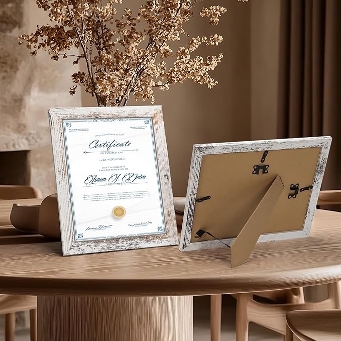 PETAFLOP Bulk Document Frames 8.5x11 Certificate Picture Frame Set of 18 - Image 3