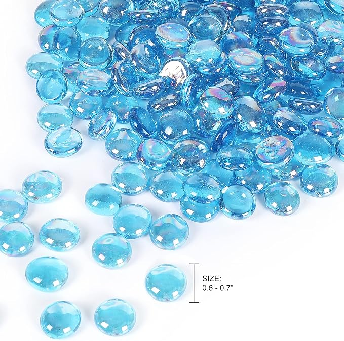 11LB Fire Glass Beads and Marbles - Image 4
