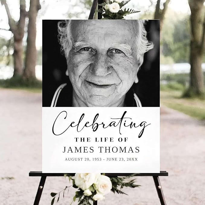 Personalized Funeral Welcome Signs, Celebration Of Life Yard Sign, Celebration - Image 2
