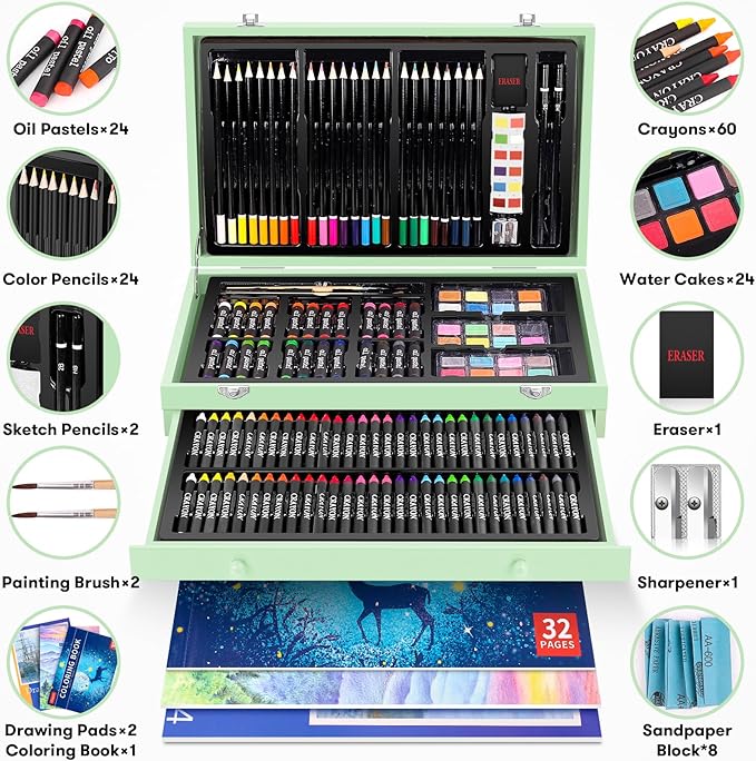 iBayam Art Supplies, 2 Sketch Pads, Creative Gift Box - Image 3