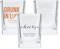 WEDDINGSTAR Personalized 2oz Square Shot Glass Customizable Full Color Print by WEDDINGSTAR