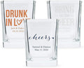 WEDDINGSTAR Personalized 2oz Square Shot Glass Customizable Full Color Print by WEDDINGSTAR