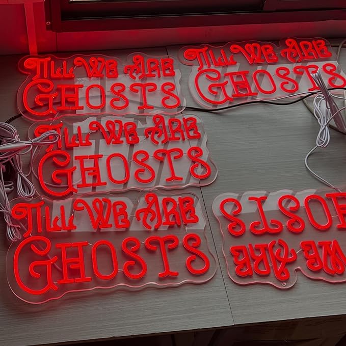 Til We Are Ghosts Neon Sign Halloween Party LED Neon Light Home Decor Gothic - Image 7