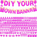 175Pcs DIY Glitter Customizable Banner Kit Custom Banner DIY Happy Birthday by WELITTCON
