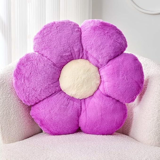 Purple Flower Pillow by Kcvvcr