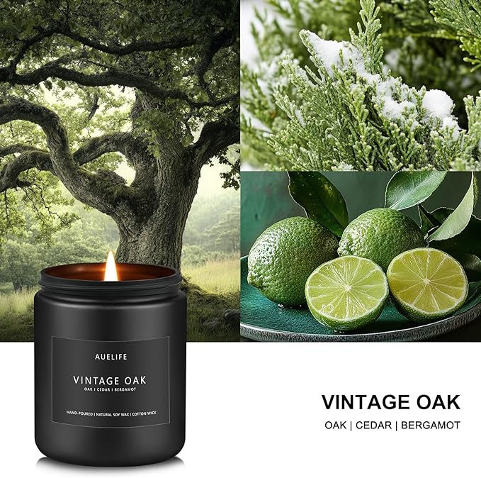 Scented Candles for Men | Vintage Oak Candle - Image 2