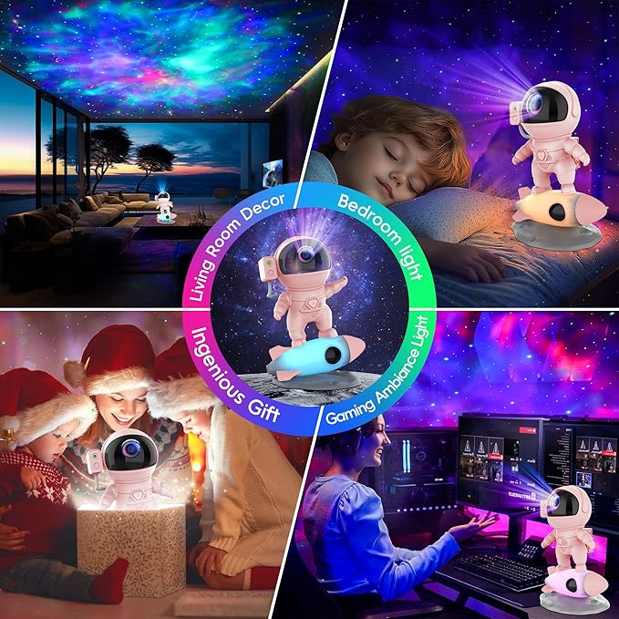 FlyEagle Astronaut Galaxy Projector, Star Nebula Projector - Image 6