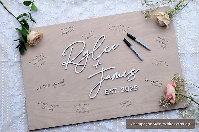 Personalized Last Name Guest Book, Unique Guest Book Sign, Custom Alternative - Image 7