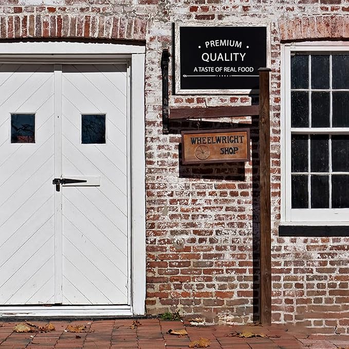 Chalkboard 12x16 inches, 3 Pack Non-Magnetic Blackboard, Rustic White Wooden - Image 4