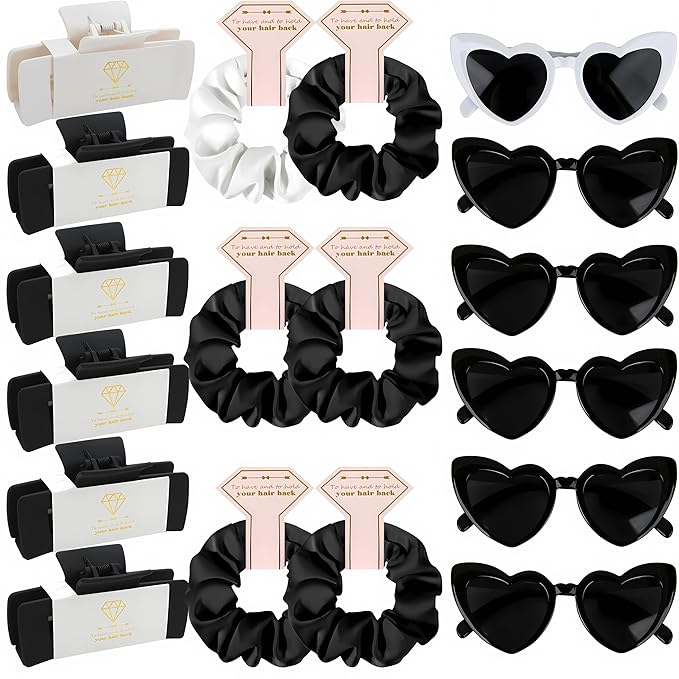 Bridesmaid Scrunchies Proposal Gifts 4.1inch square Hair Claws Bachelorette by Ciulaiy