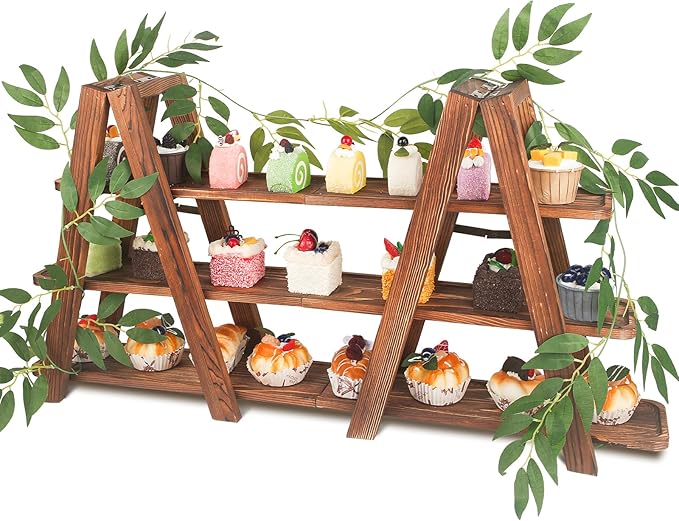 Wooden 3-Tier Cupcake Stand by Wisreach