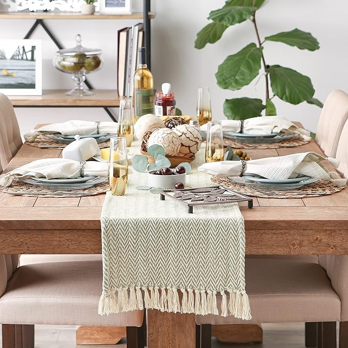 DII Woven Basic Tabletop Collection, Chevron Table Runner - Image 2