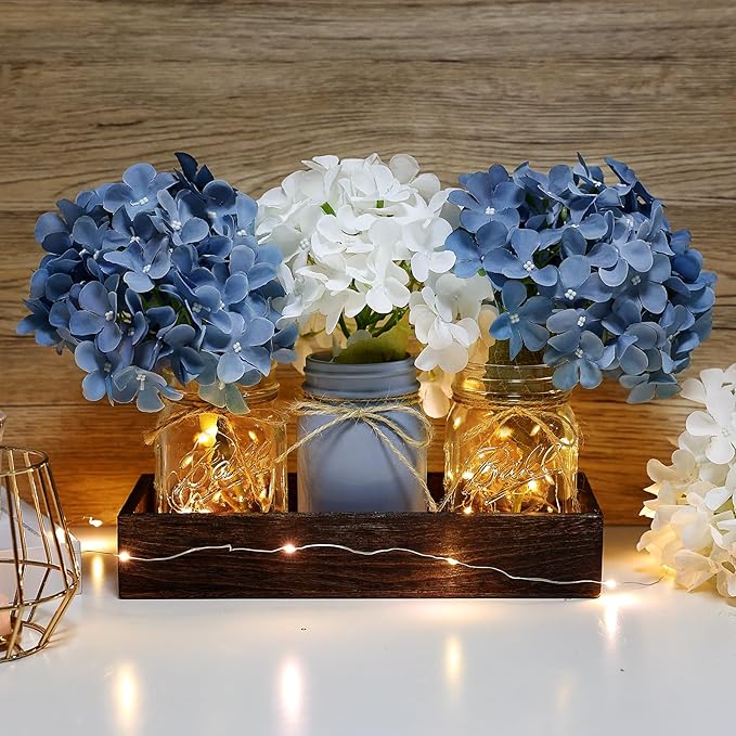 Mason Jar Lights Centerpiece Table Decor - Image 4