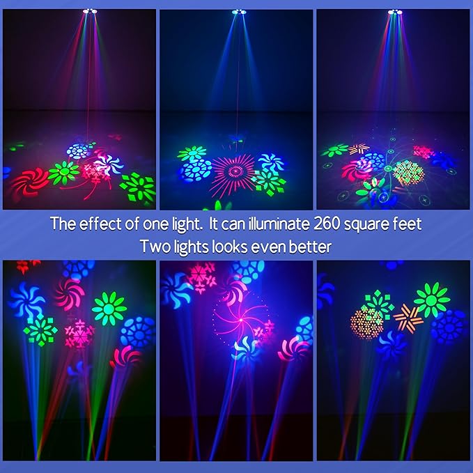 LED Patterns Stage Ligths, Party Lights Dj Disco Lights - Image 2