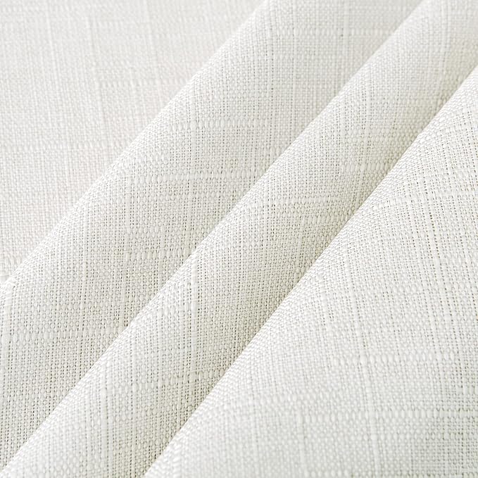 NLMUVW Square White Linen Tablecloth, Small Table Cloth Cover Textured Water - Image 4