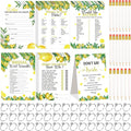 Estune 331 Pcs Bridal Shower Games Supplies, 5 Sets 250 Pcs Wedding Cards 1 Put by Estune