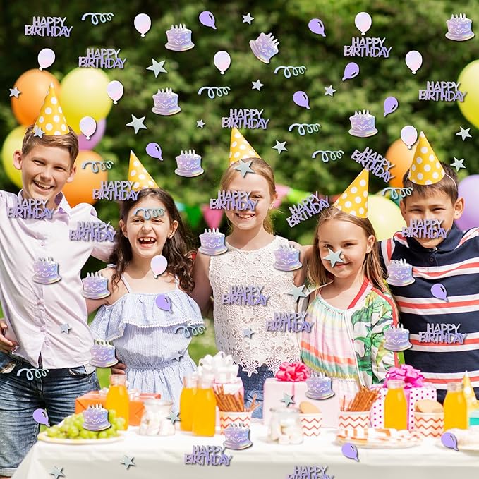 Iridescent Happy Birthday Confetti, Baby Shower, DIY Arts and Crafting - Image 4