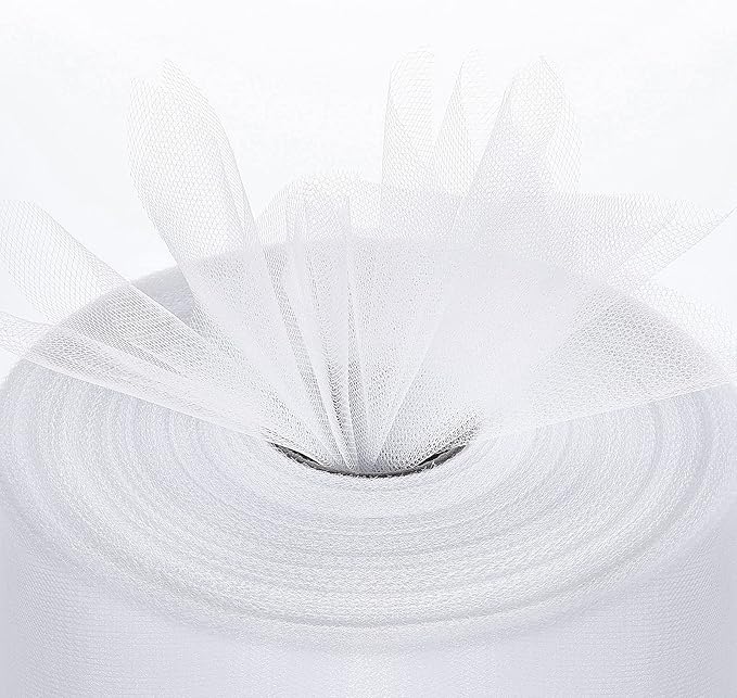 Tulle Fabric Roll, 6” by 200 Yards Tulle Organza Fabric Spool - Image 4