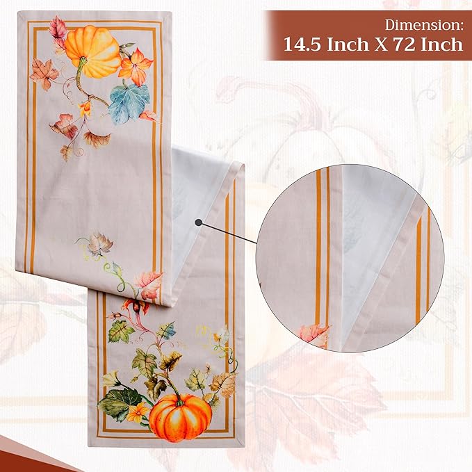Maison d' Hermine Table Runner 100% Cotton Single Layer Table Runners 72 inches - Image 4